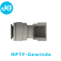 Preview: Aufschraubverbinder PI451222S - Ø 9,50 mm x 1/4" NPTF