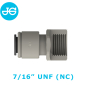 Preview: Aufschraubverbinder PI4512F4S - Ø 9,50 mm x 7/16" UNF