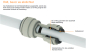 Preview: John Guest Einschraubverbinder PM010401S - Ø 4,00 mm x 1/8"