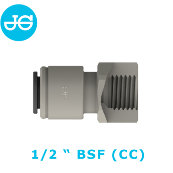 John Guest Aufschraubverbinder PM4508C5S - Ø 8,00 mm x 1/2"-16 BSF